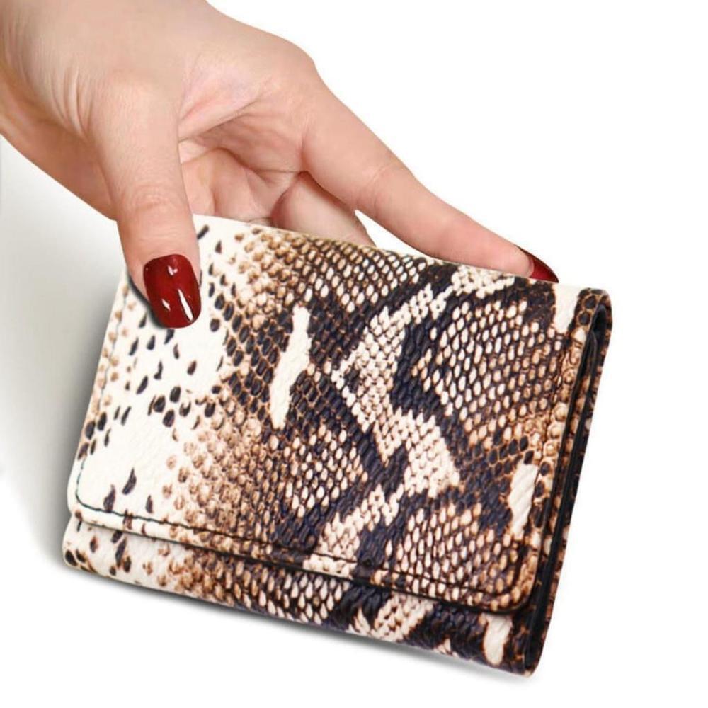 Trifold Snake Pattern Wallet - Picture 3 of 4